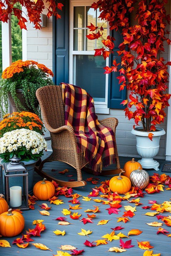 Scatter Colorful Autumn Leaves Around