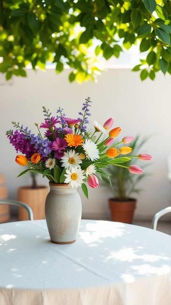 10 Arrange a Cheerful Flower Display