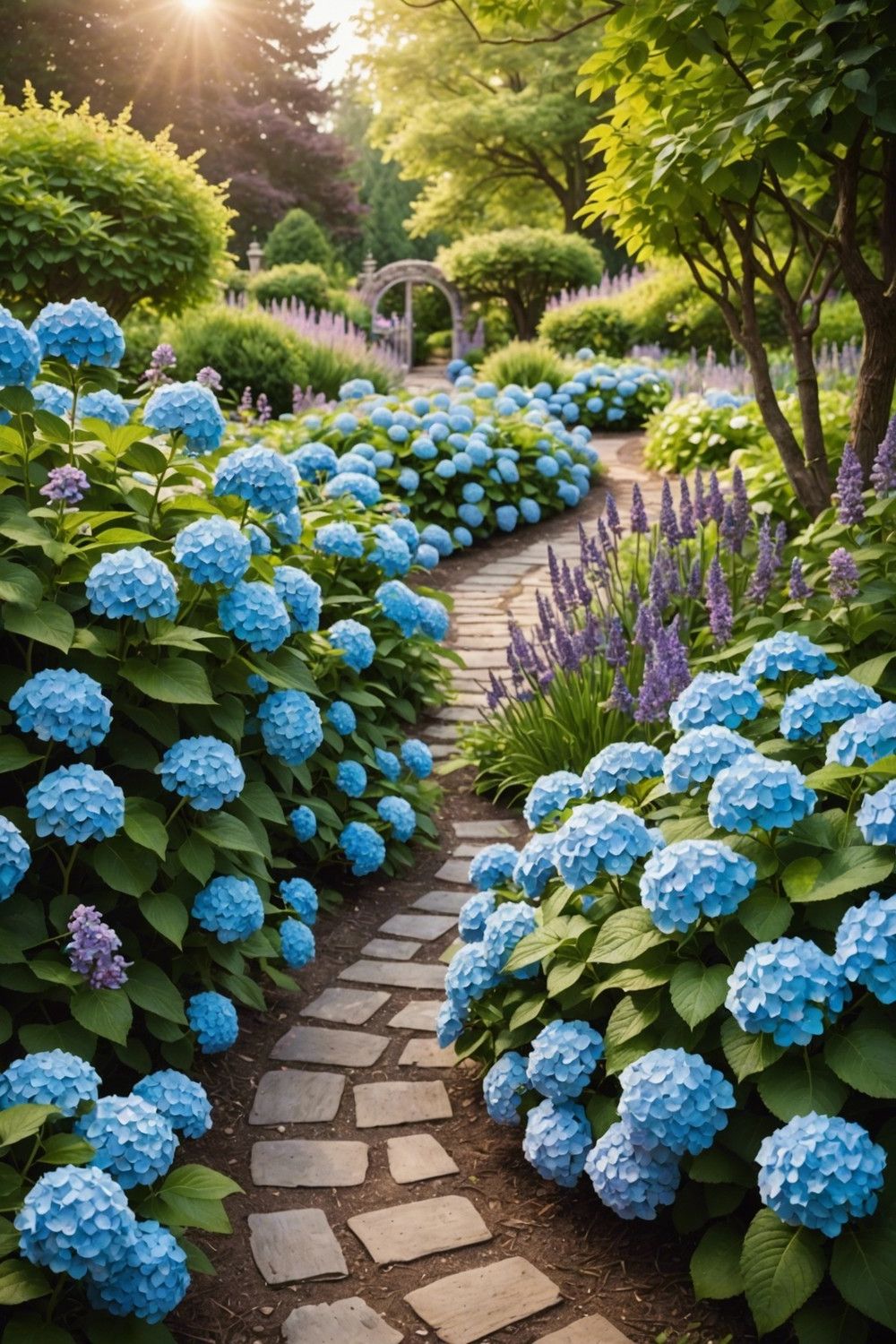 Combining Hydrangeas and Lavender