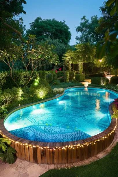 9. Nighttime Pool Lighting - photo 2