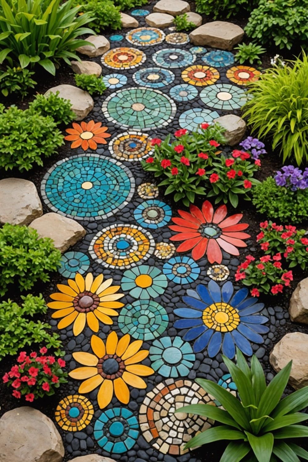 Creating Rock Mosaic Patterns