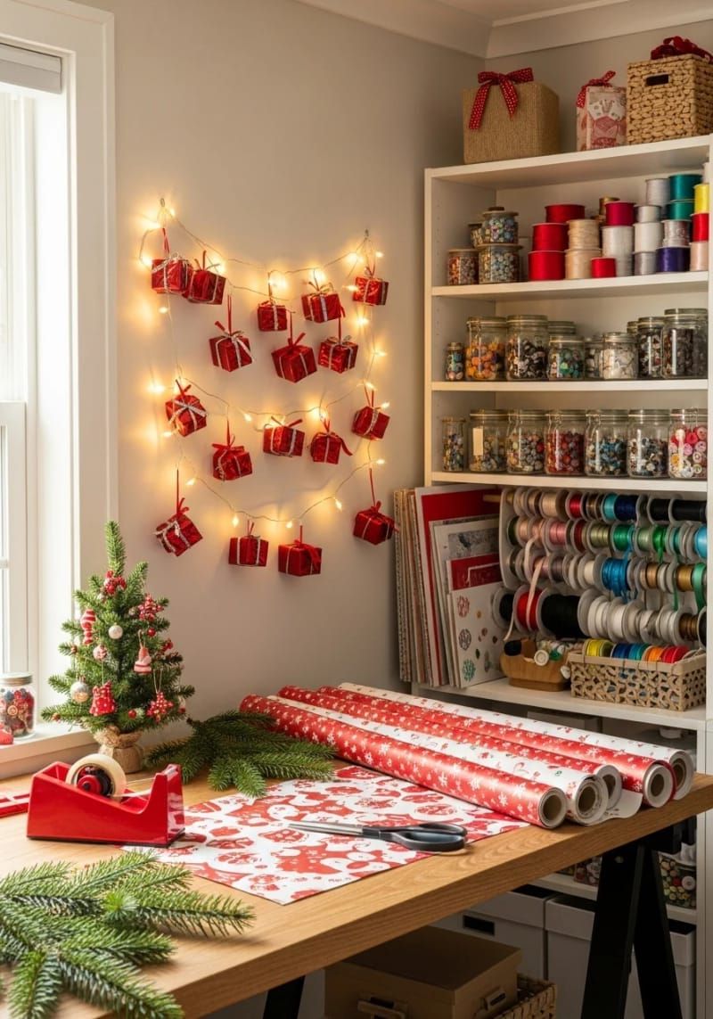 10. Mini Gift Boxes Strung on Lights