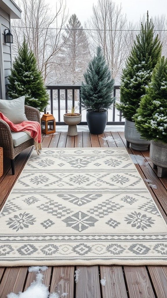 Nordic-Patterned Outdoor Rugs