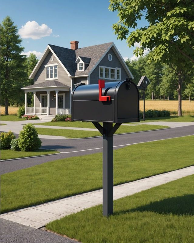 Mailbox Built for Driveway Mounting