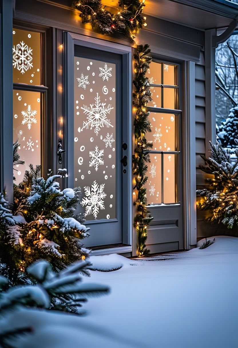Frosted Window Decoration Ideas