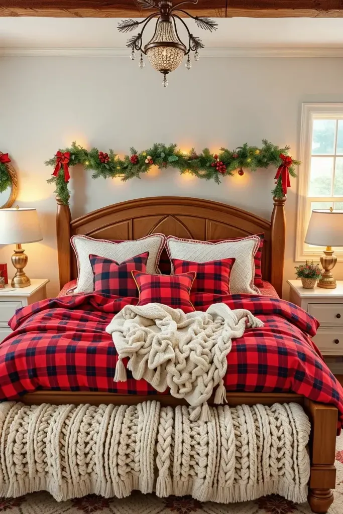 Red Plaid Bedding for a Cozy Holiday Feel - photo 2