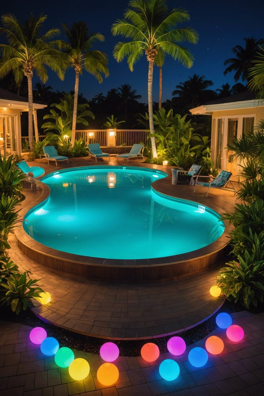 LED Lighting Ideas for Round Pools