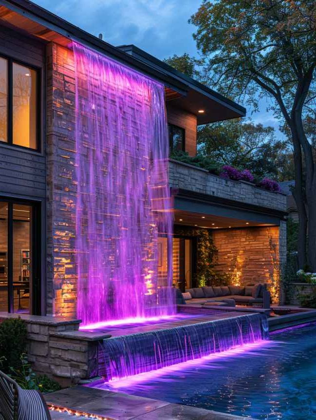 2025’s Top 47 Backyard Pool Ideas: Waterfall Wonders - photo 43