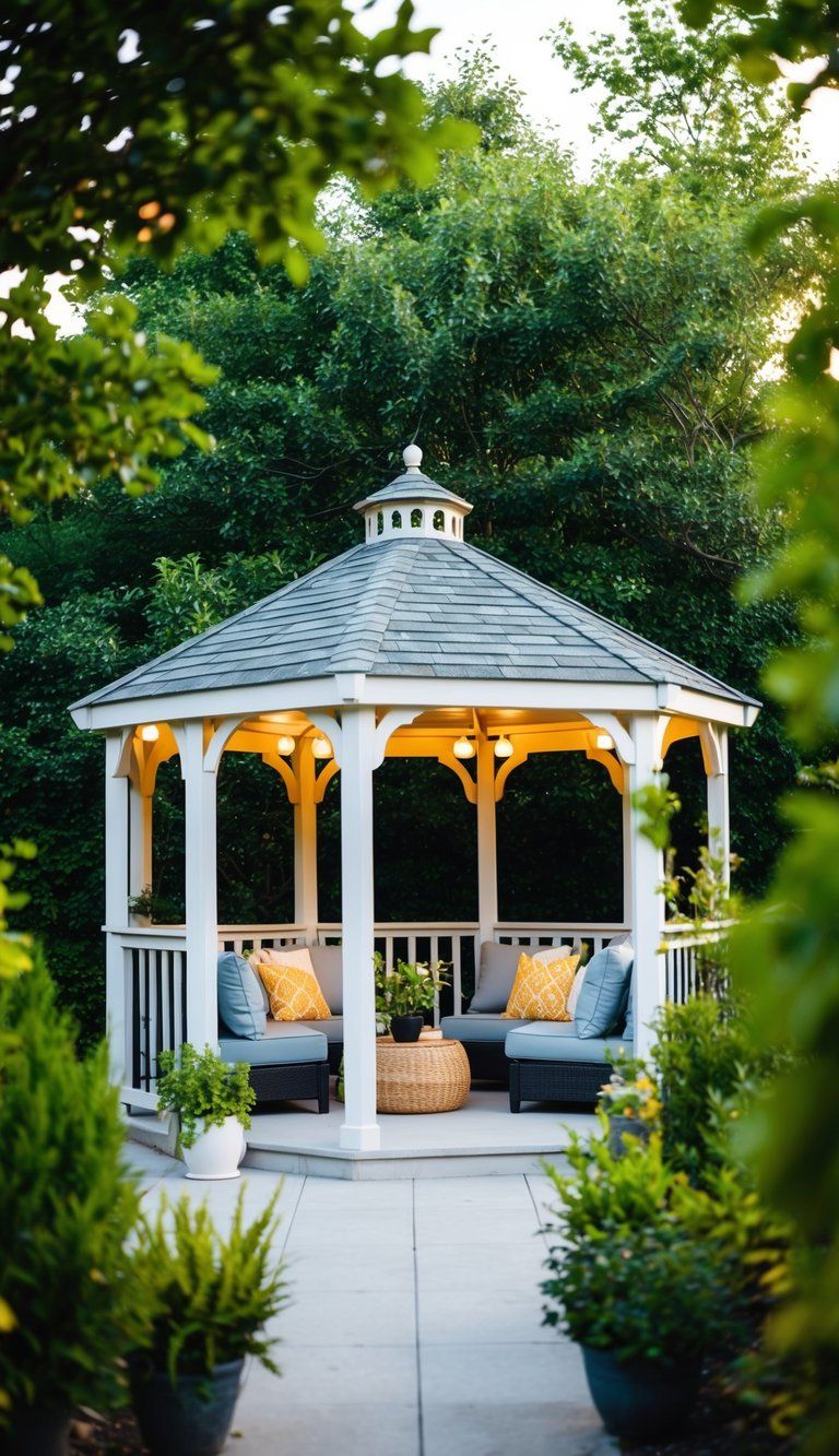 Unwinding Under a Gazebo