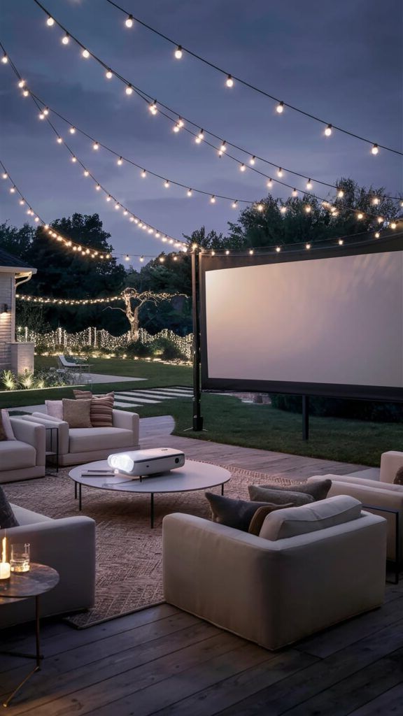 Setting Up an Outdoor Movie Screen