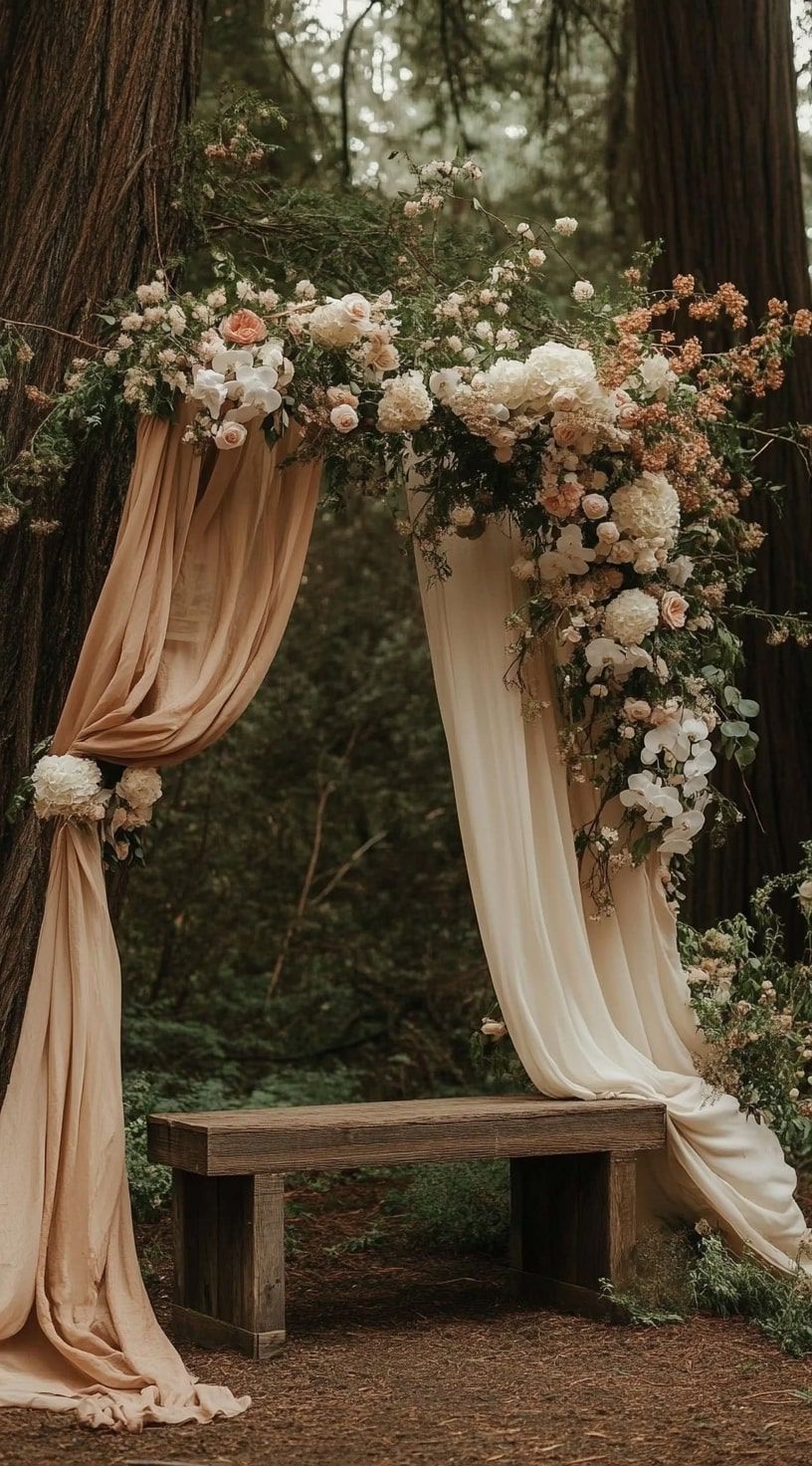 6. Flowering Tree Wedding Arch