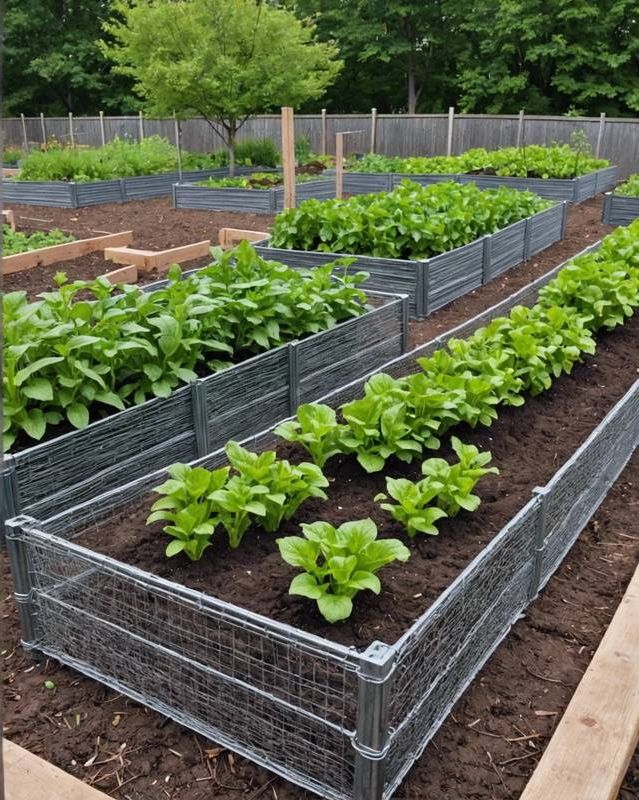 Building With Wire Mesh and Stakes