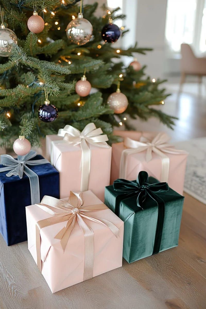 24. Velvet Ribbon Gifts In Blush, Olive, And Navy - photo 3