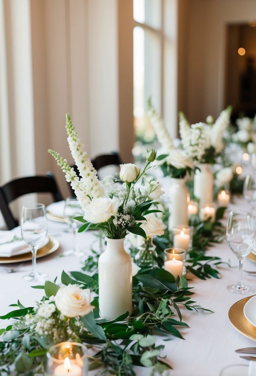 6) Uncomplicated White Flower Designs