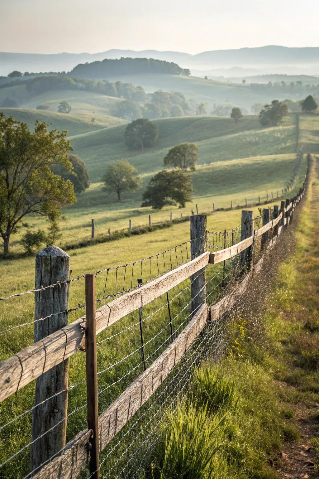 12. Split Rail Fence With Wire