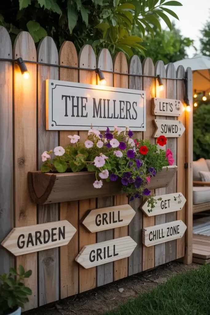 21. Add a Personal Touch with Signage