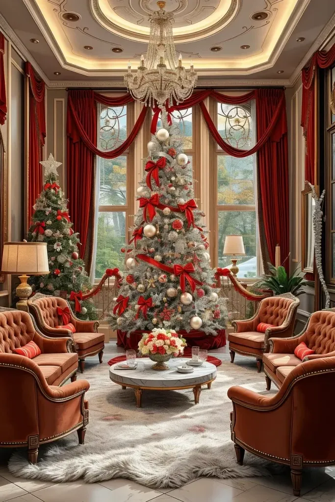 Luxury Inspiration for Red and Silver Trees