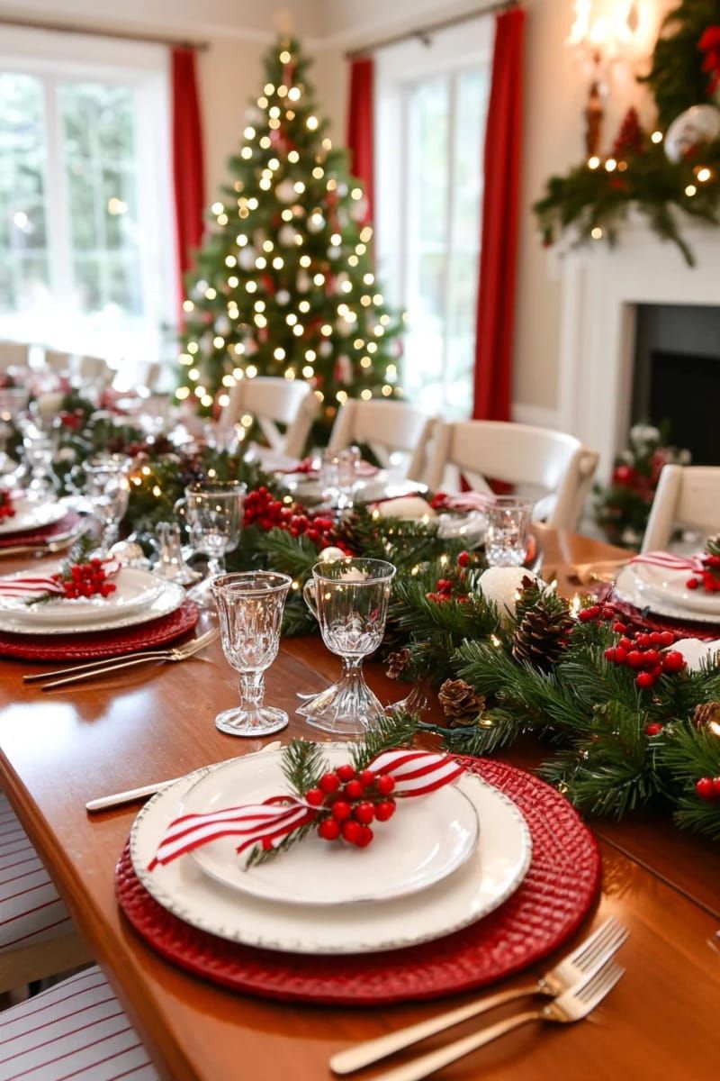 29. Red and White Stripes With Cedar and Berries - photo 2