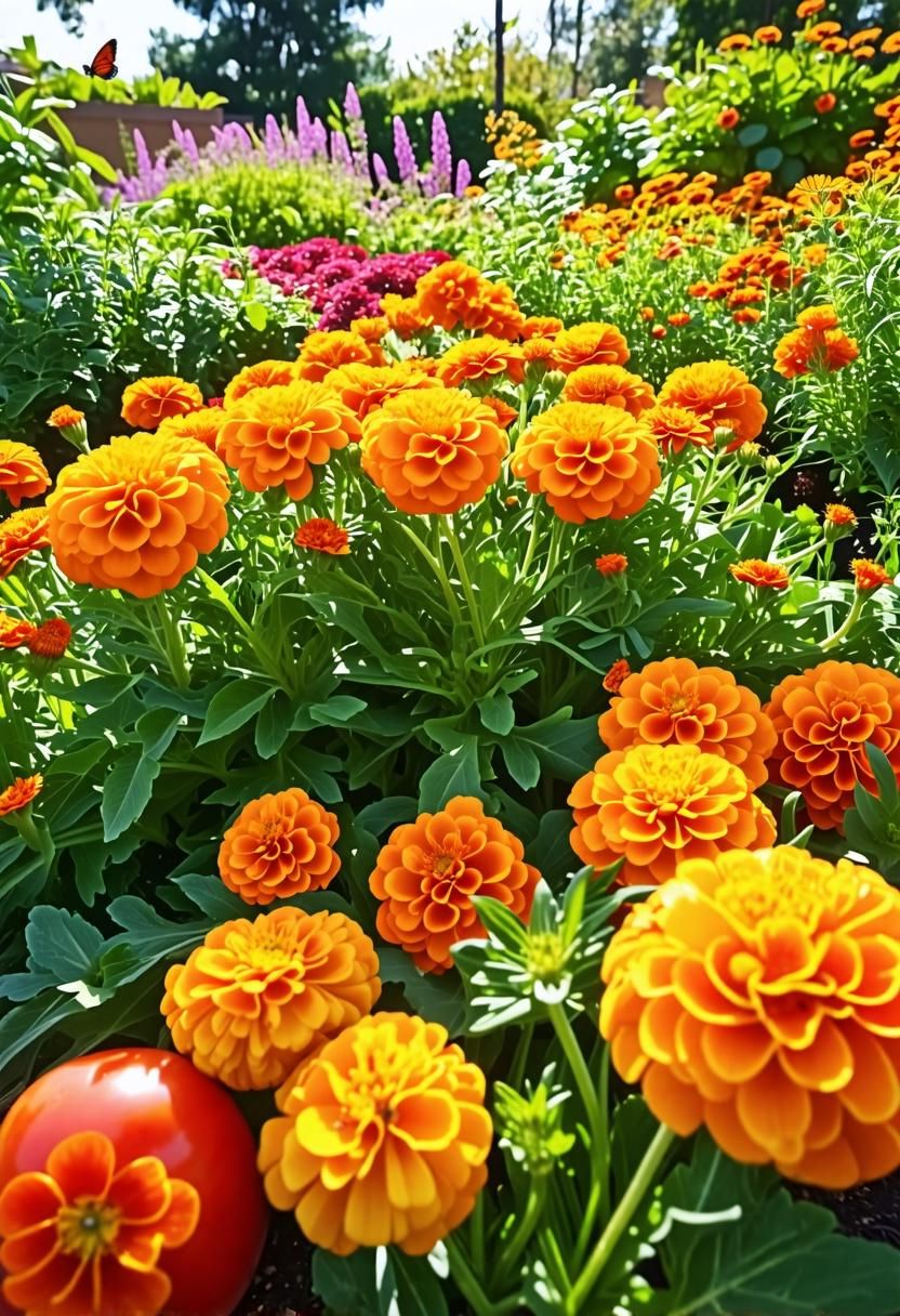 10. Growing Edible Marigolds in a Culinary Garden