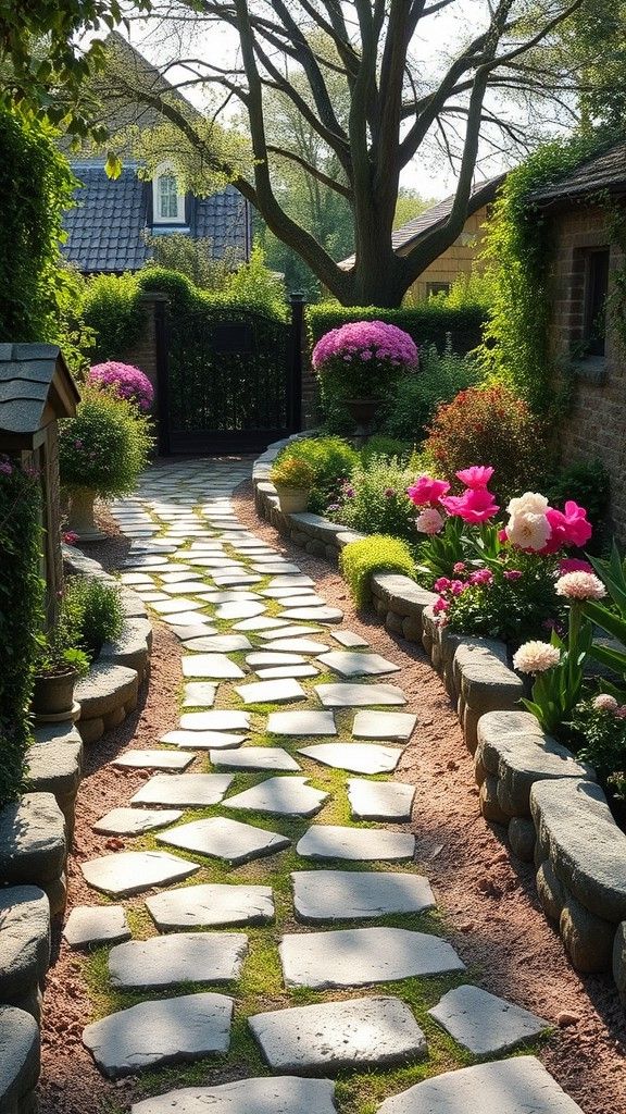 Build a Rustic Stone or Brick Path