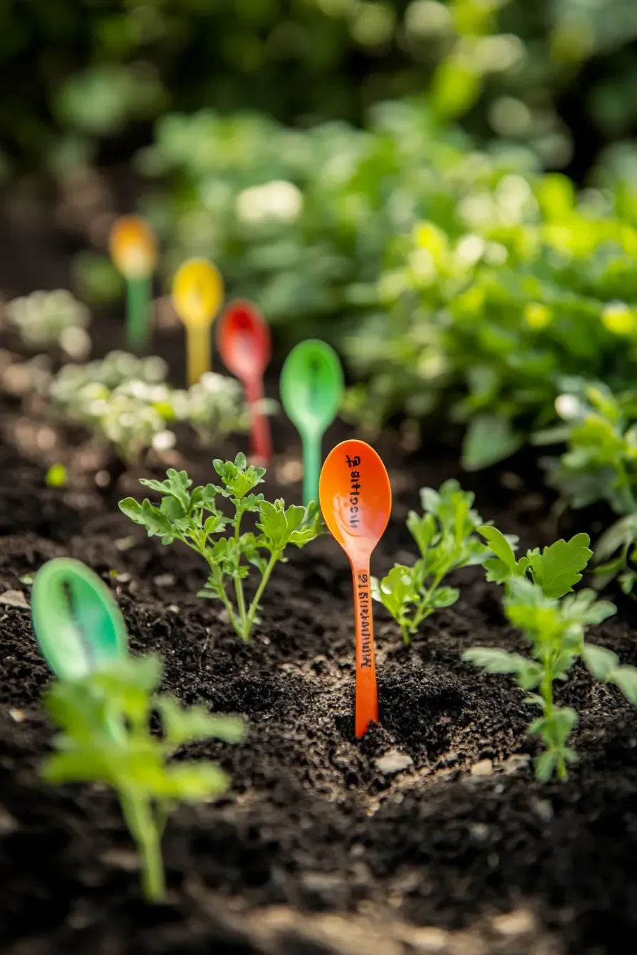 Making Plant Markers from Old Spoons