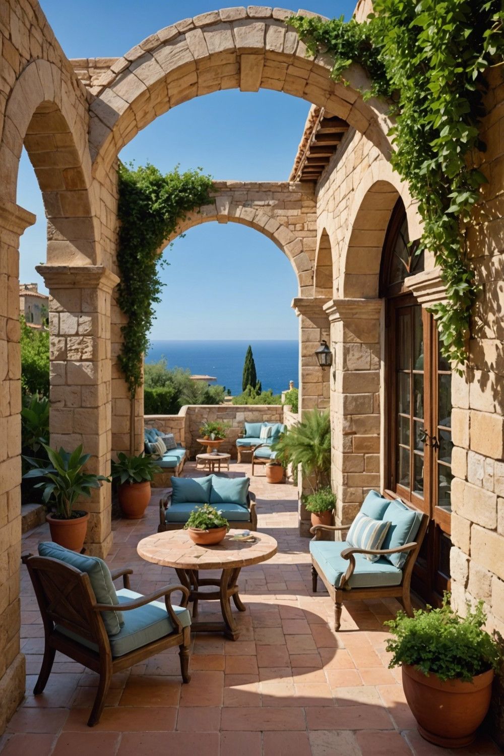 Arched Mediterranean Patio Style