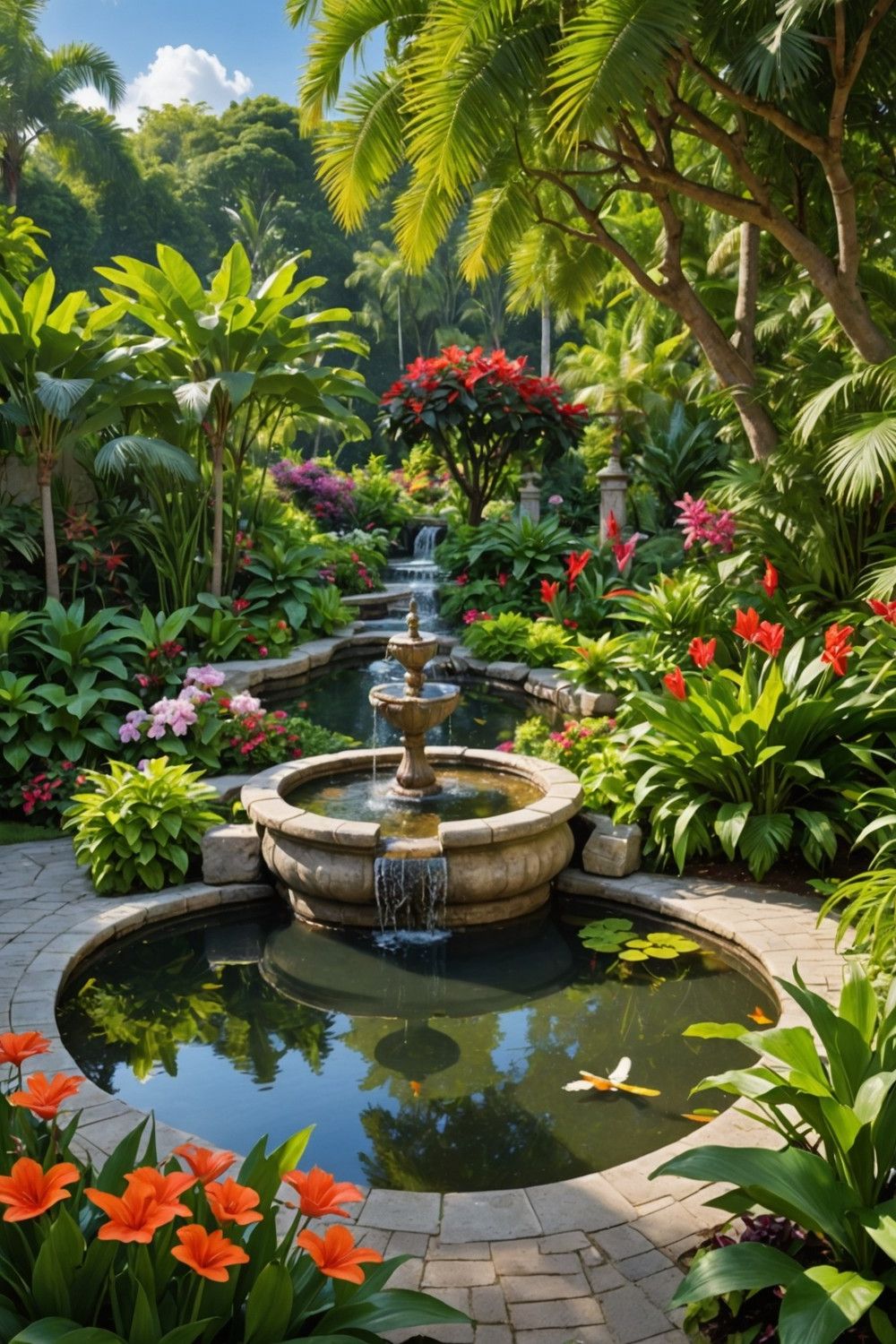 A Water Feature for Peaceful Sound