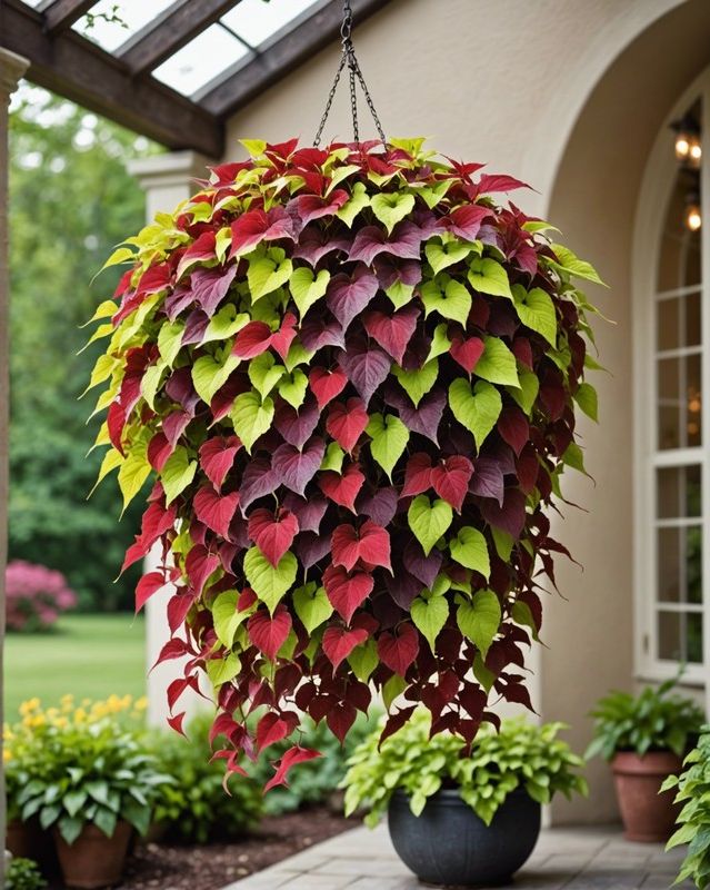 Hanging Basket Coleus Design