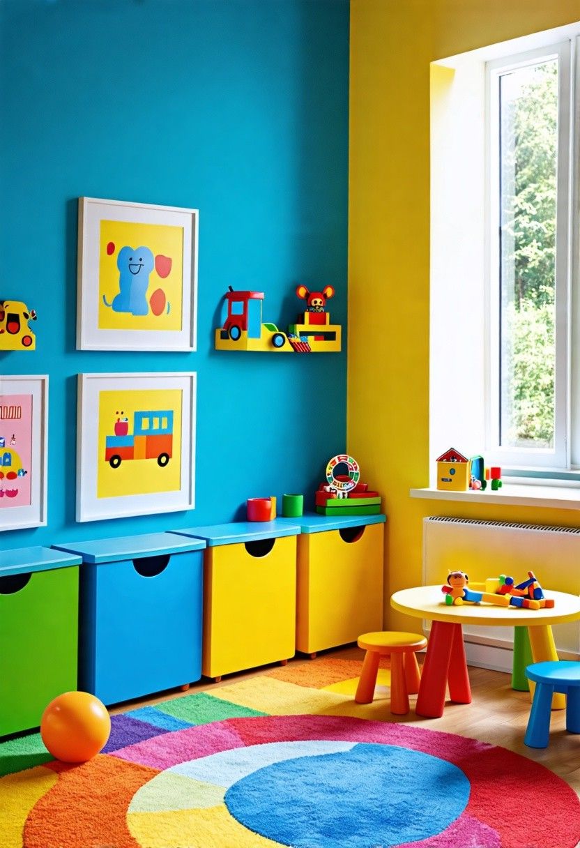 Bright Playroom Ideas for Kids