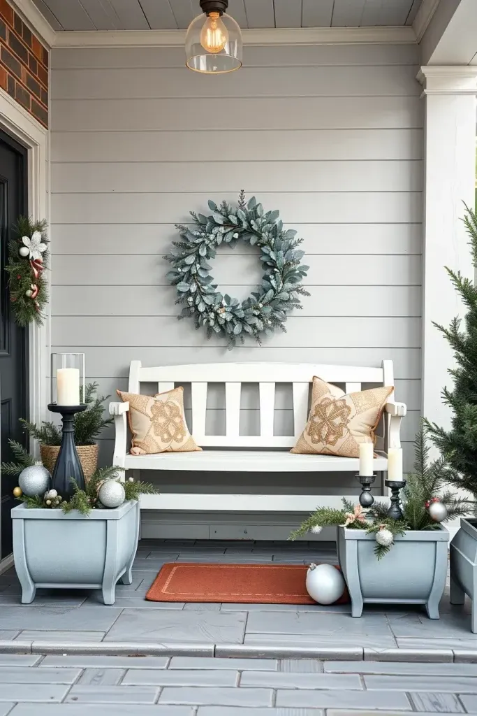 Frosted Eucalyptus Wreaths for the Holidays