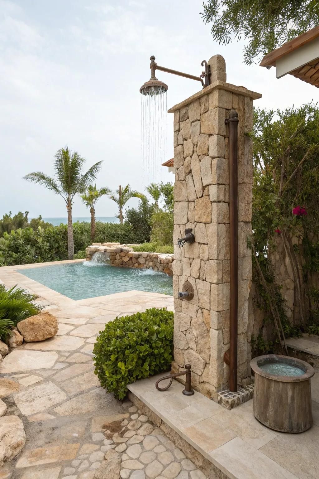 Outdoor Showers for Quick Rinses