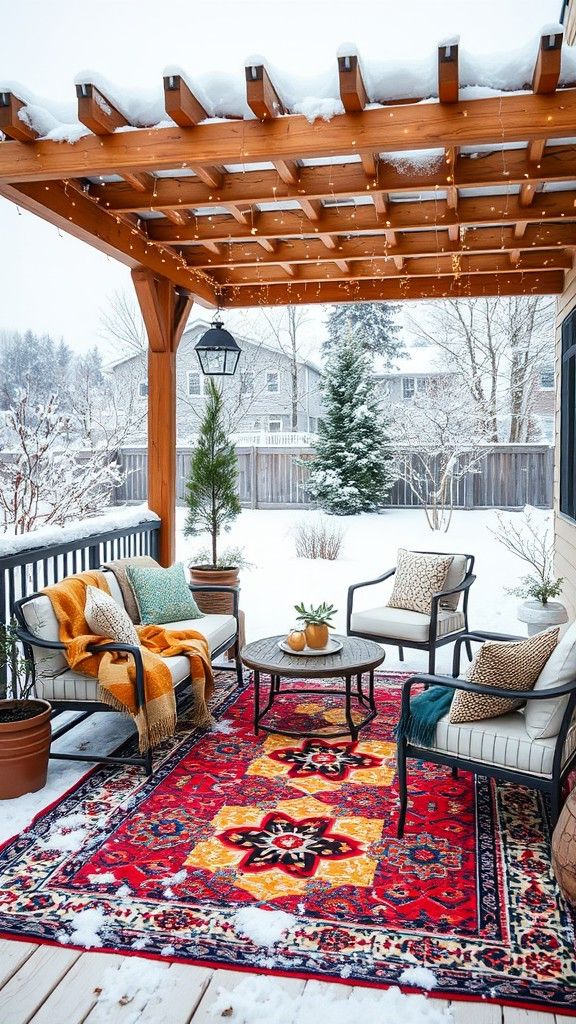 Bring in Colorful Outdoor Rugs