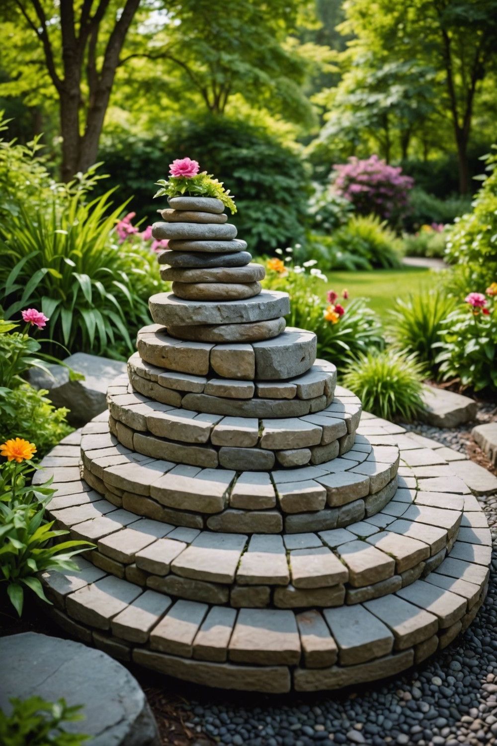 Spiral Stone Design Ideas