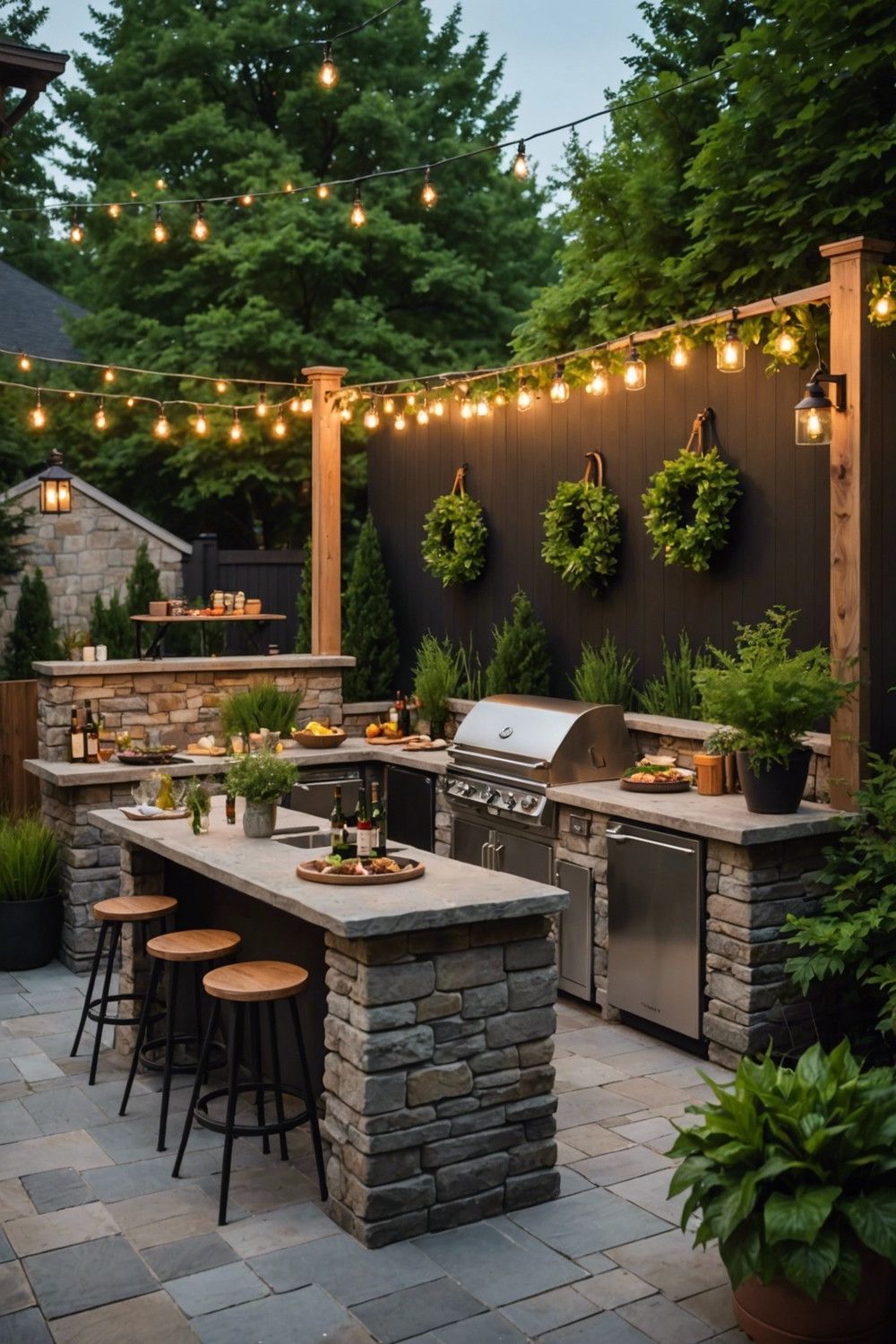 Outdoor Kitchen and Bar Setups