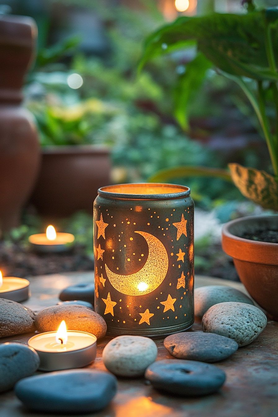 6. Make a Starry Lantern from a Tin Can