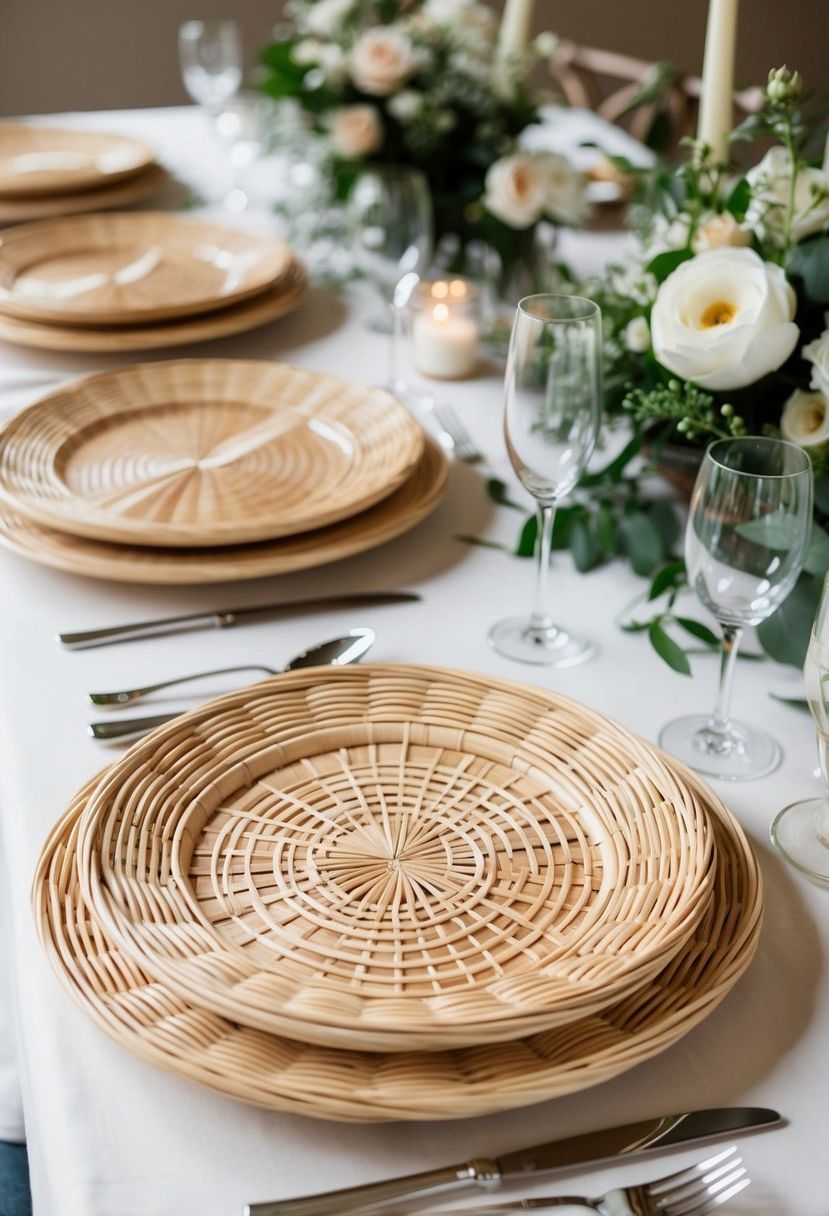 7) Woven Plate Chargers
