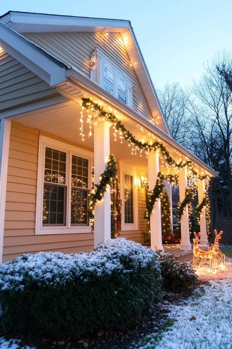 17. Icicle Lights Along Rooflines and Porch Overhangs - photo 2