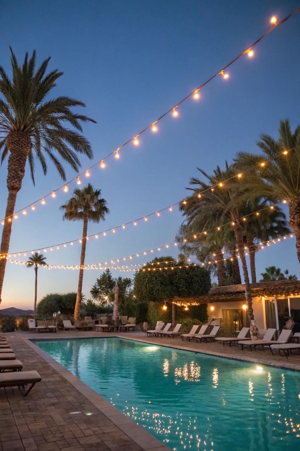 7. Zig-Zag Canopy Over the Pool