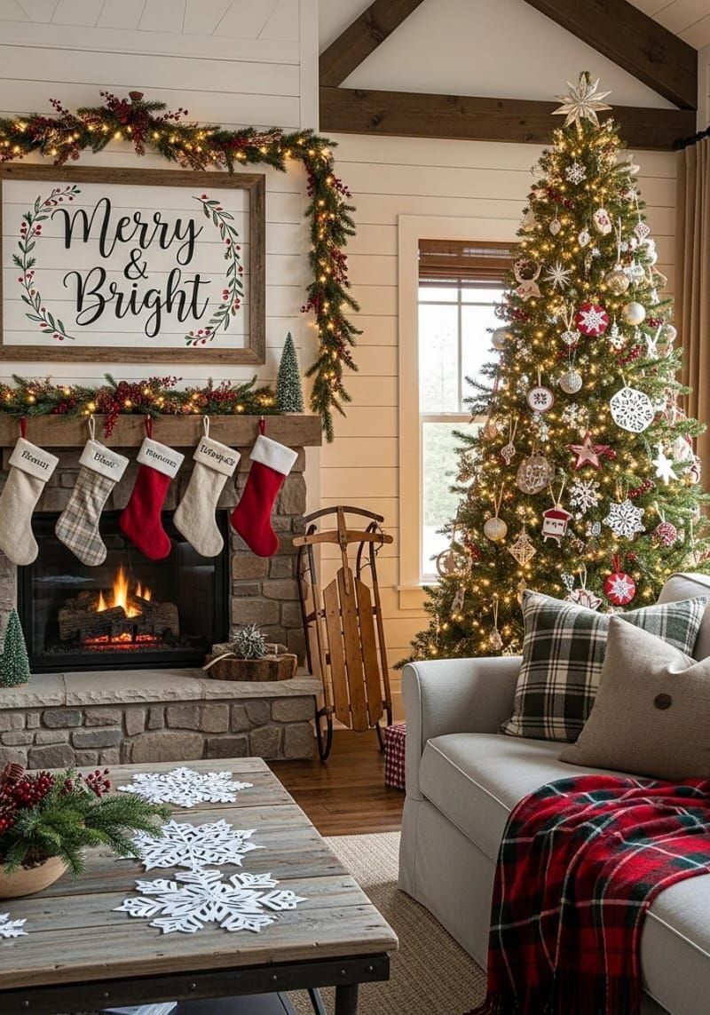 8. Hand-lettered SVG wall art with classic holiday phrases