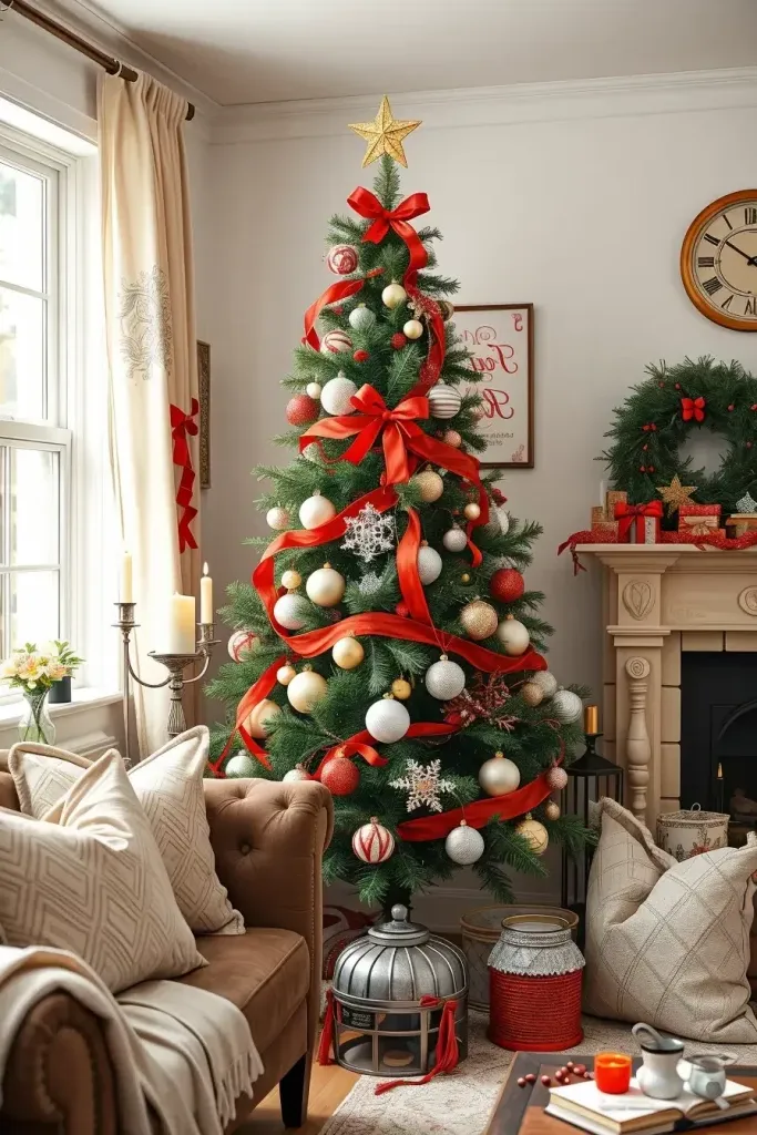 Affordable Ideas for Red and Silver Trees - photo 2