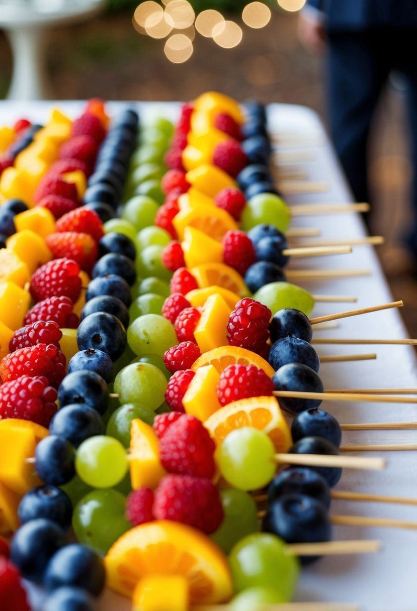 7) Fresh Fruit Skewers for Easy Snacking