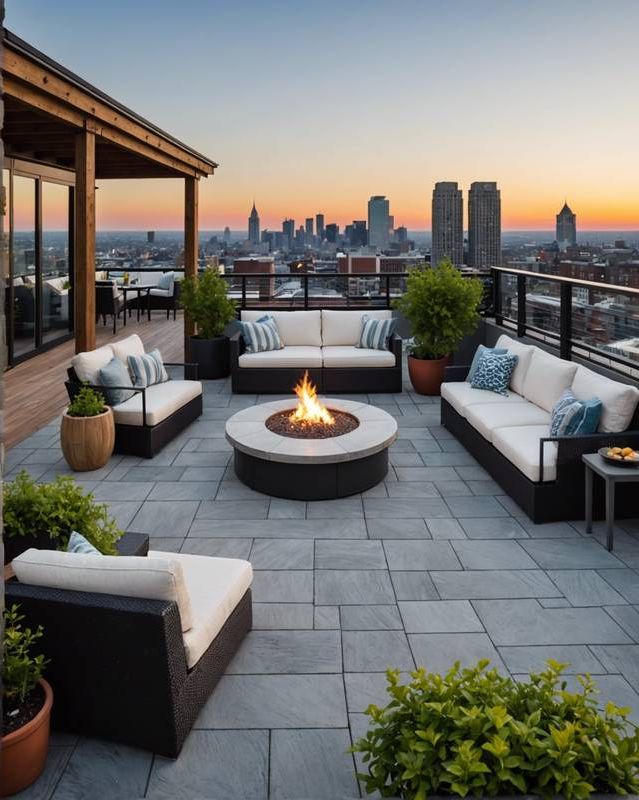 Rooftop Patio with Sweeping Panoramic Views