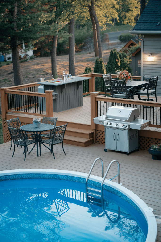 18. Deck Setup for Backyard BBQ Parties