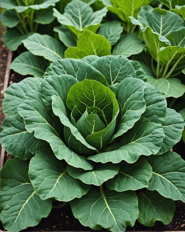 Collard Greens in Low Light