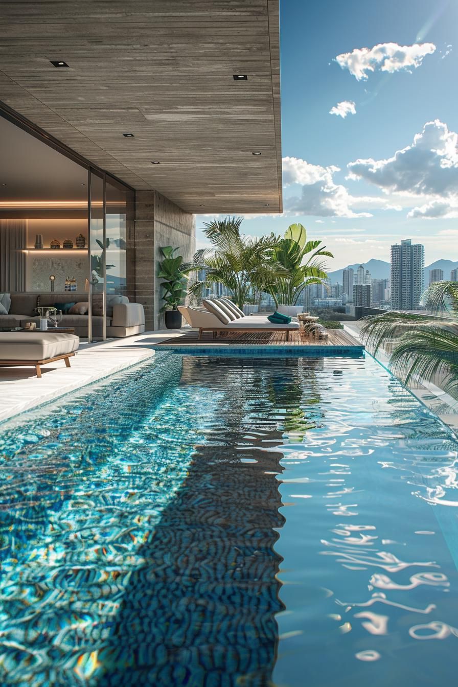 6. Rooftop Pool with Built-In Bar - photo 3
