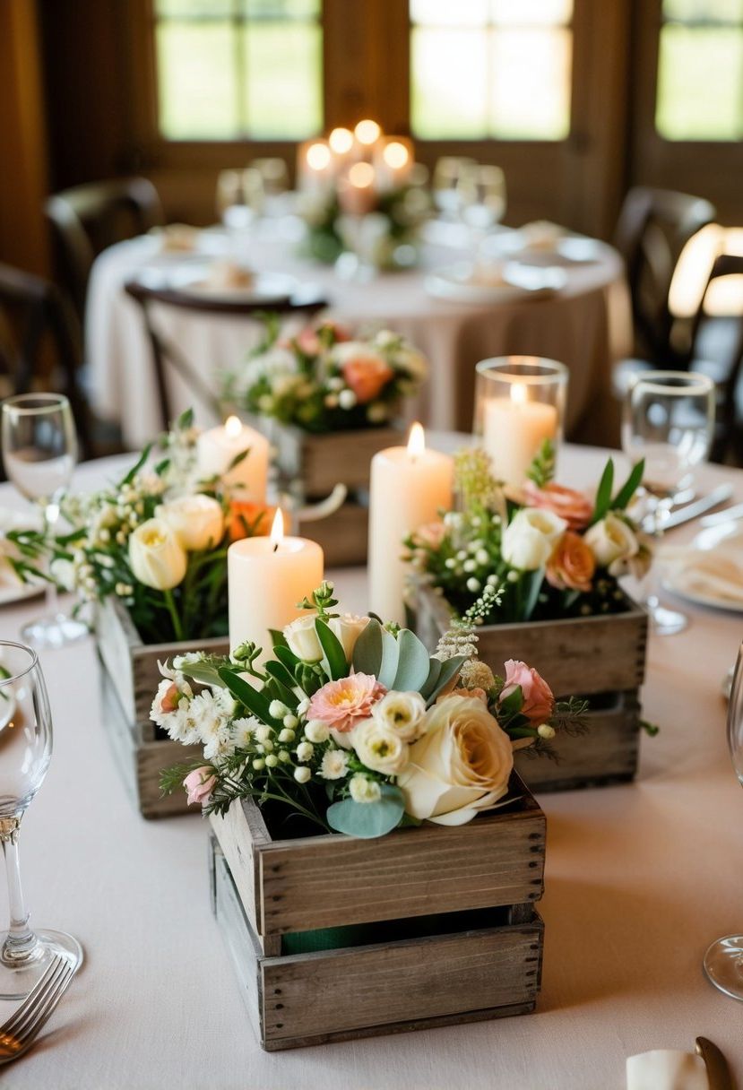 2) Use Small Crates for Rustic Charm