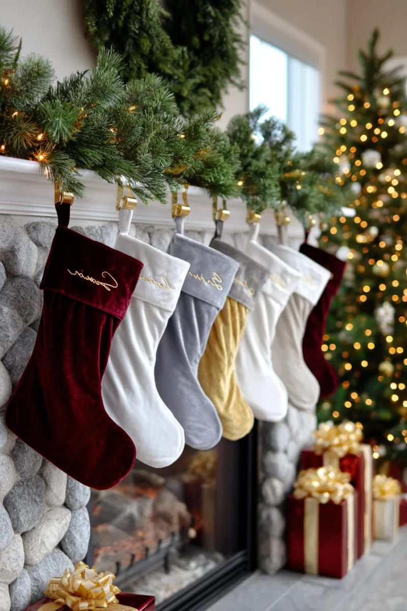 1. Metallic Thread Names for Personalized Stockings - photo 2