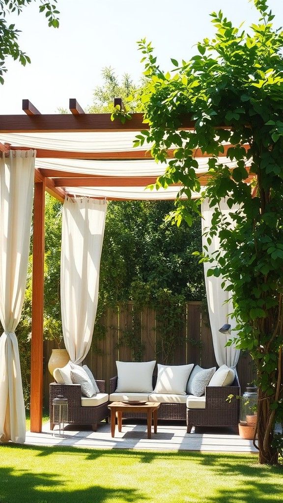 18. Pergola for Stylish Sunshade