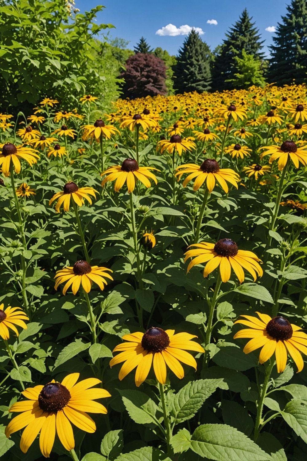 Black-eyed Susans in the Garden