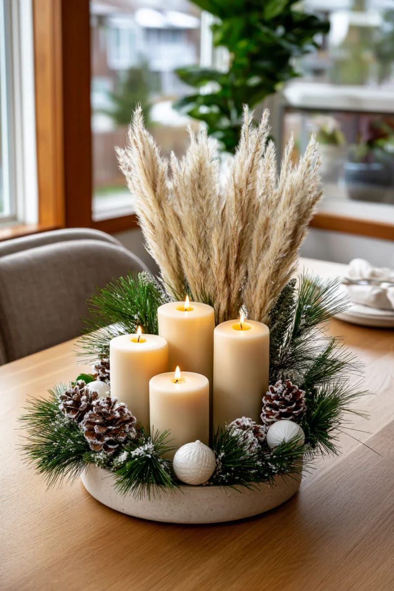 13. Pampas Grass and Pine Centerpiece Mix - photo 2